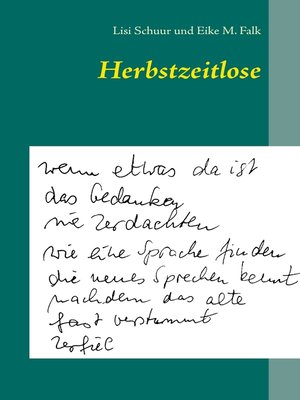 cover image of Herbstzeitlose